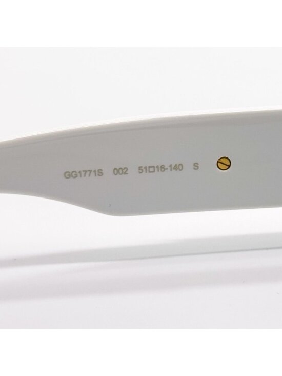 NEW GUCCI SUNGLASSES GG1771S 002 SQUARE WHITE WOMEN EYEWEAR GUCCI main image 6